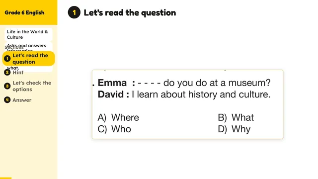 Beyond English 6 Test Book Test 1269201 Soru 20