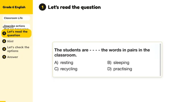 Beyond English 6 Test Book Test 1269201 Soru 6
