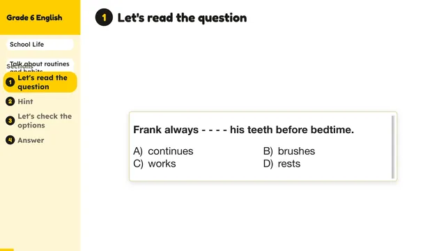 Beyond English 6 Test Book Test 1269201 Soru 8