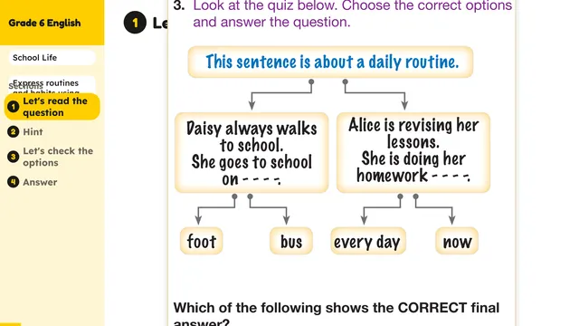 Beyond English 6 Test Book Test 1269203 Soru 3
