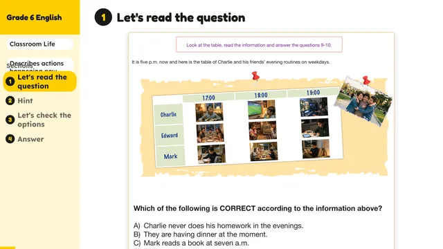 Beyond English 6 Test Book Test 1269203 Soru 9