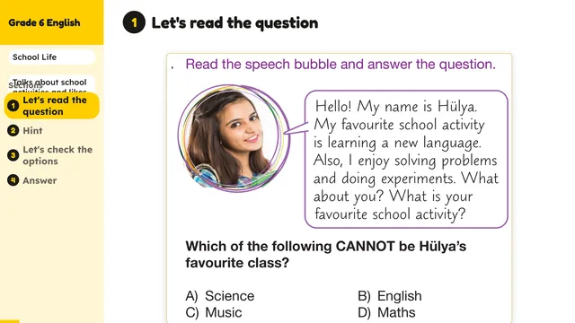 Beyond English 6 Test Book Test 1269204 Soru 4