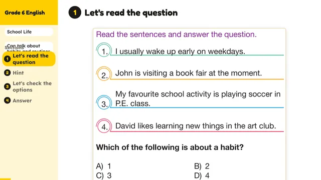 Beyond English 6 Test Book Test 1269204 Soru 6