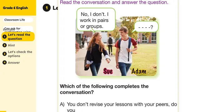 Beyond English 6 Test Book Test 1269205 Soru 7