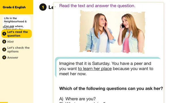 Beyond English 6 Test Book Test 1269205 Soru 8