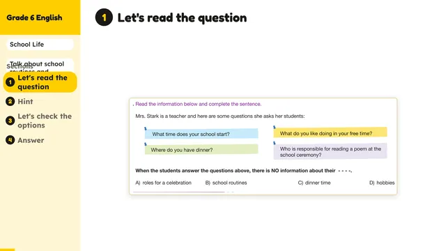 Beyond English 6 Test Book Test 1269206 Soru 10