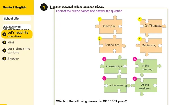 Beyond English 6 Test Book Test 1269206 Soru 2