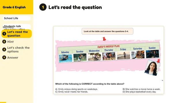 Beyond English 6 Test Book Test 1269206 Soru 3
