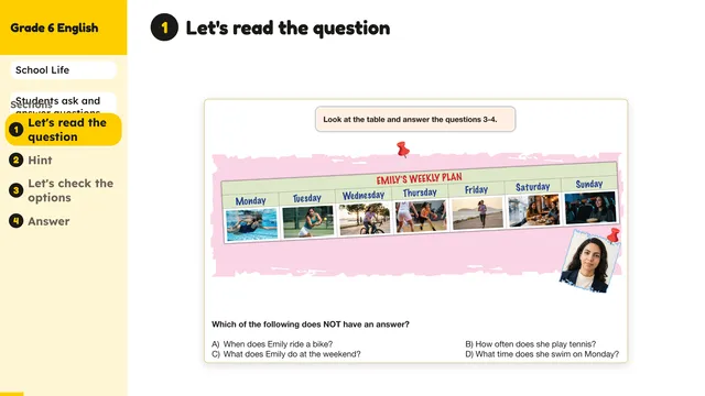 Beyond English 6 Test Book Test 1269206 Soru 4