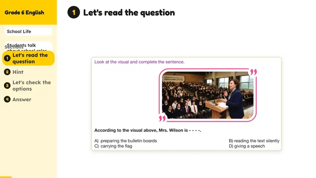 Beyond English 6 Test Book Test 1269206 Soru 5