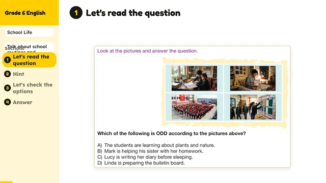 Beyond English 6 Test Book Test 1269206 Soru 9