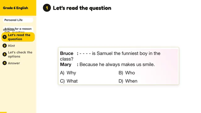 Beyond English 6 Test Book Test 1269207 Soru 14
