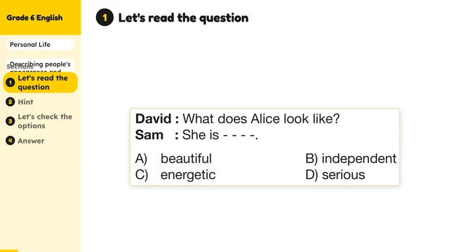 Beyond English 6 Test Book Test 1269207 Soru 19