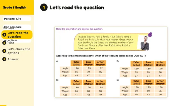 Beyond English 6 Test Book Test 1269210 Soru 4