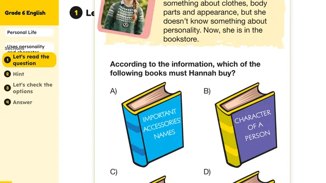 Beyond English 6 Test Book Test 1269211 Soru 6