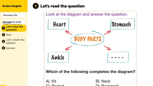 Beyond English 6 Test Book Test 1269211 Soru 7