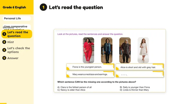 Beyond English 6 Test Book Test 1269211 Soru 8