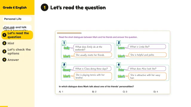 Beyond English 6 Test Book Test 1269212 Soru 3
