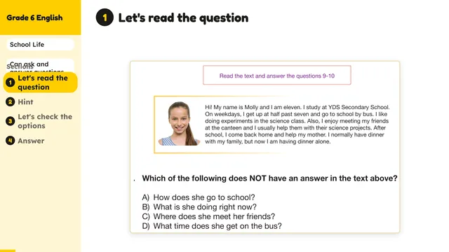Beyond English 6 Test Book Test 1269212 Soru 9