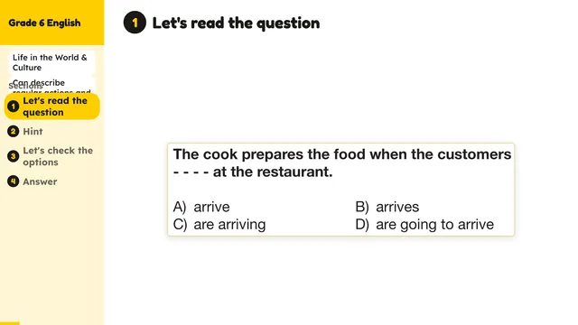 Beyond English 6 Test Book Test 1269213 Soru 18
