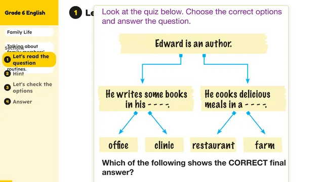 Beyond English 6 Test Book Test 1269214 Soru 4