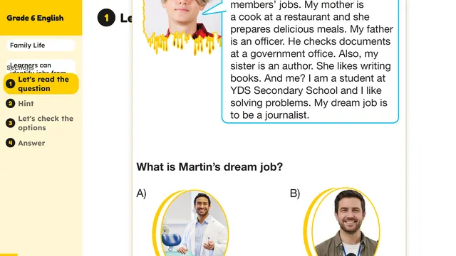 Beyond English 6 Test Book Test 1269214 Soru 8