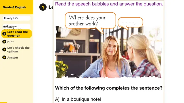 Beyond English 6 Test Book Test 1269215 Soru 3