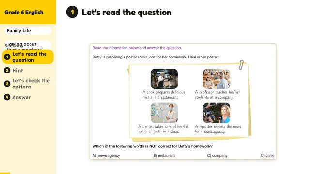 Beyond English 6 Test Book Test 1269215 Soru 4