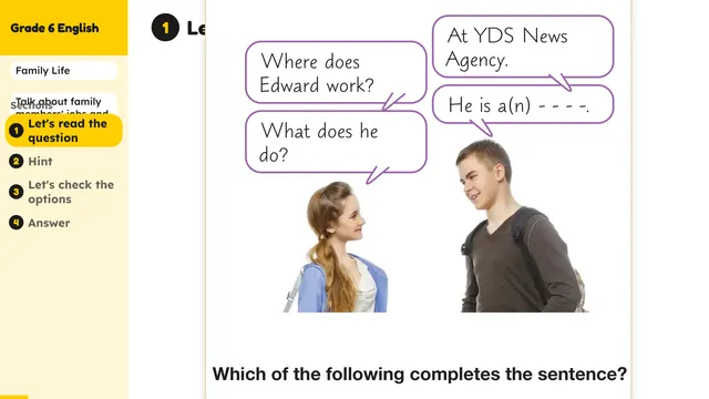 Beyond English 6 Test Book Test 1269216 Soru 3