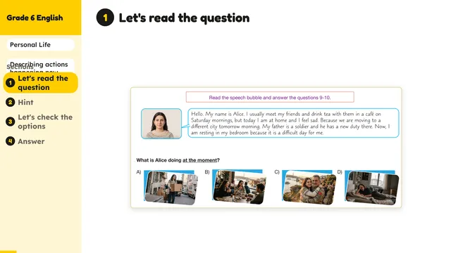 Beyond English 6 Test Book Test 1269218 Soru 10