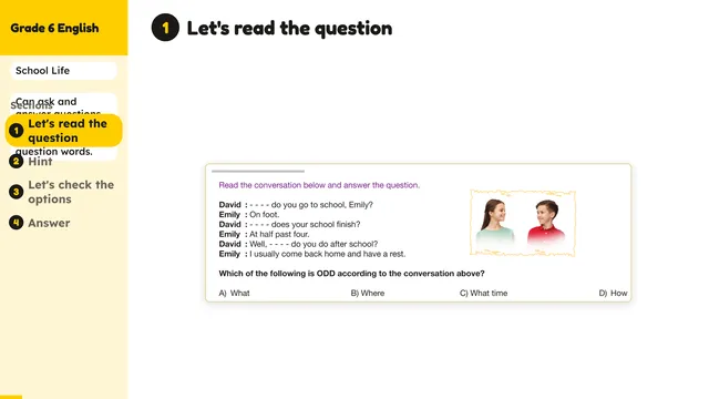 Beyond English 6 Test Book Test 1269218 Soru 3