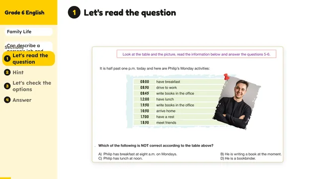 Beyond English 6 Test Book Test 1269218 Soru 5
