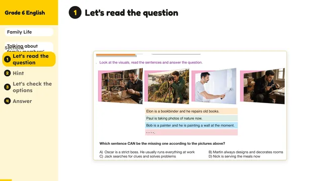 Beyond English 6 Test Book Test 1269218 Soru 8