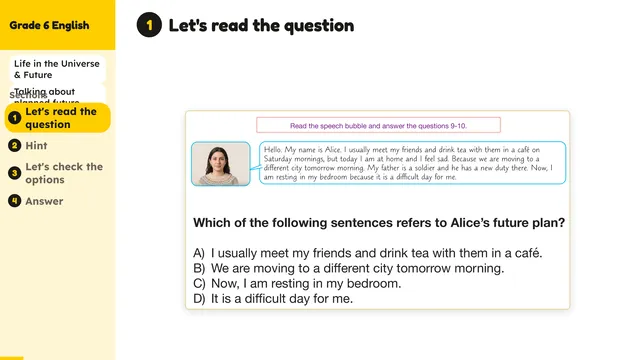 Beyond English 6 Test Book Test 1269218 Soru 9