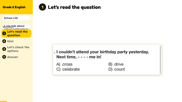 Beyond English 6 Test Book Test 1269219 Soru 10