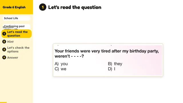 Beyond English 6 Test Book Test 1269219 Soru 13