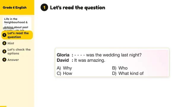 Beyond English 6 Test Book Test 1269219 Soru 14