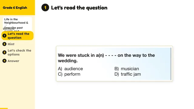 Beyond English 6 Test Book Test 1269219 Soru 3