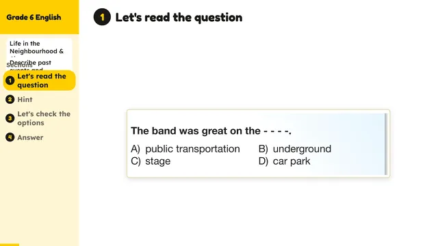 Beyond English 6 Test Book Test 1269219 Soru 4