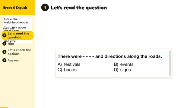Beyond English 6 Test Book Test 1269219 Soru 6