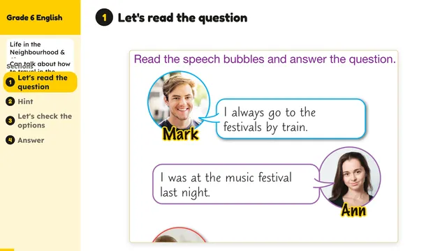 Beyond English 6 Test Book Test 1269220 Soru 1