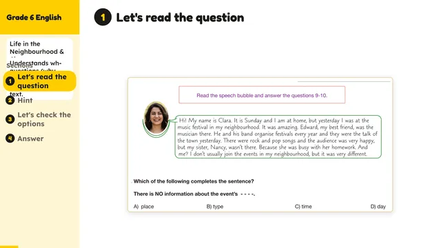 Beyond English 6 Test Book Test 1269220 Soru 10