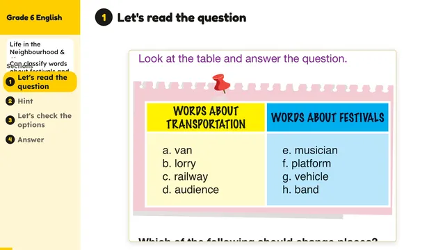 Beyond English 6 Test Book Test 1269220 Soru 3