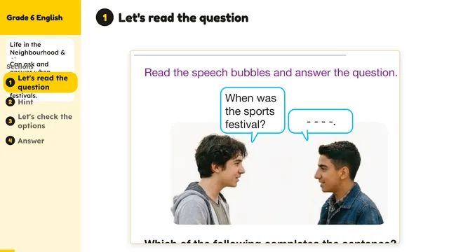 Beyond English 6 Test Book Test 1269220 Soru 5