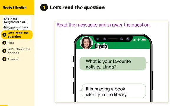 Beyond English 6 Test Book Test 1269220 Soru 6