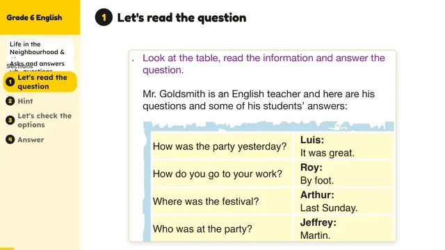 Beyond English 6 Test Book Test 1269220 Soru 8