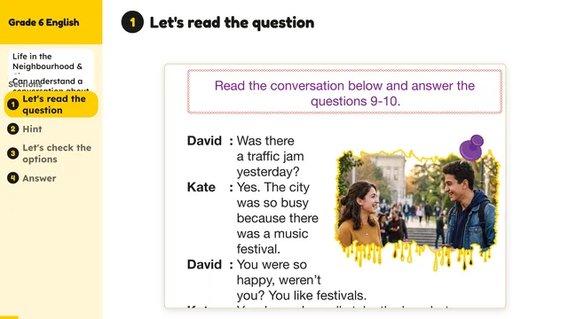 Beyond English 6 Test Book Test 1269221 Soru 10
