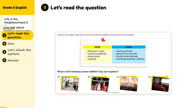 Beyond English 6 Test Book Test 1269222 Soru 8