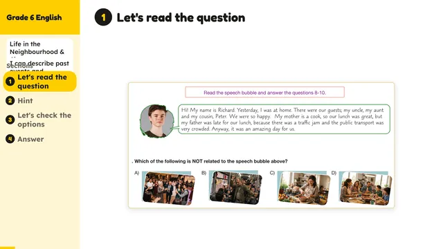 Beyond English 6 Test Book Test 1269223 Soru 10