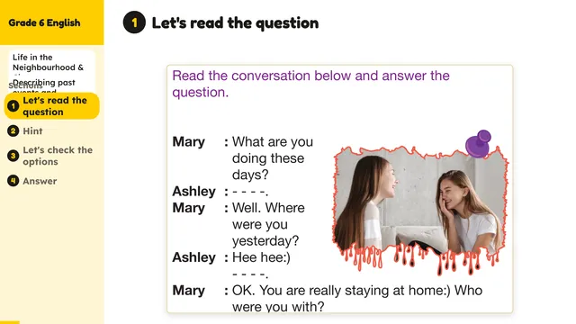 Beyond English 6 Test Book Test 1269223 Soru 2